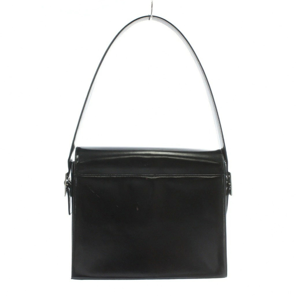Saint Laurent Yves Handbag Hobo Leather Embossed Black